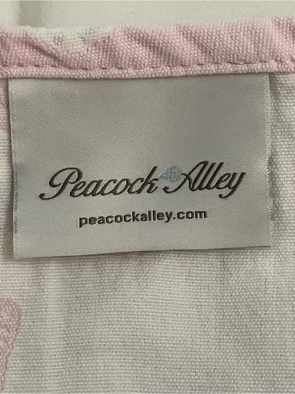 Peacock Alley Butterfly Moon Pink Baby Coverlet Blanket Matelasse Portugal 30x37